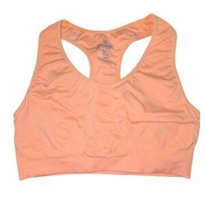 *3 FOR $9* Spalding Seamless Racerback Solid Sports Bra Crop Top Stretchy Medium